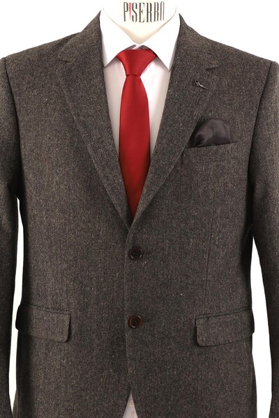 Regular Fit Erkek Tek Ceket - Thumbnail