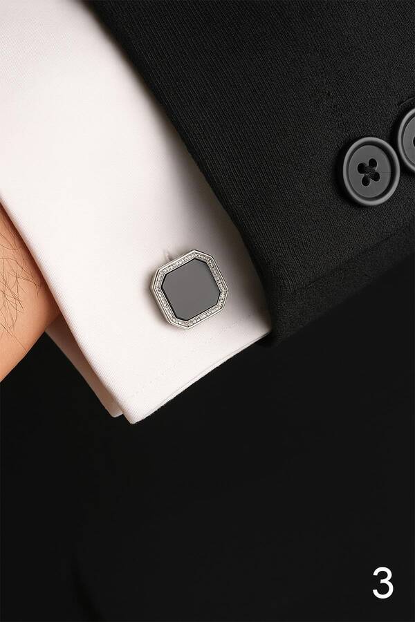 Şık ve Desenli Kol Düğmeleri