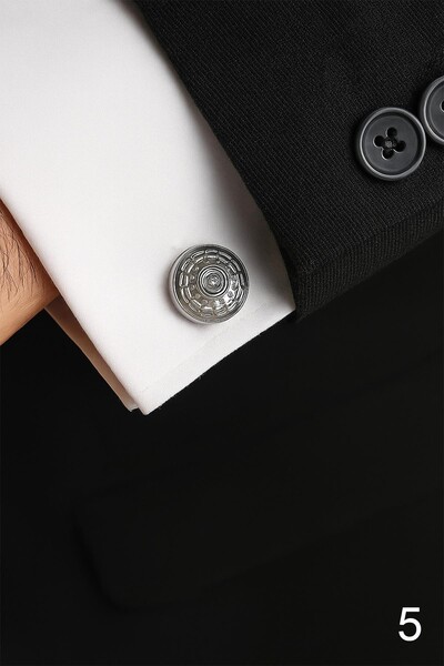 Şık ve Desenli Kol Düğmeleri - Thumbnail