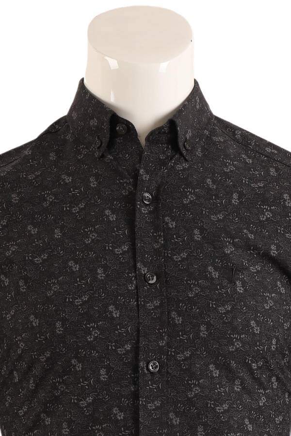 Slim Fit Erkek Gömlek - 4