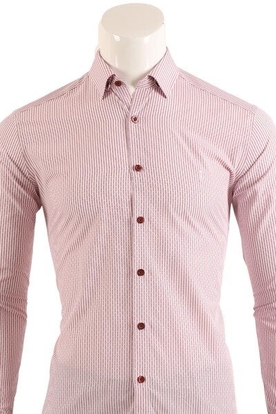 Slim Fit Erkek Gömlek - Thumbnail
