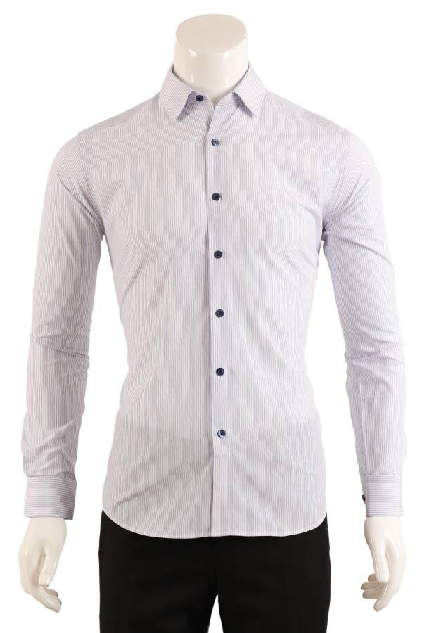 Slim Fit Erkek Gömlek - 1