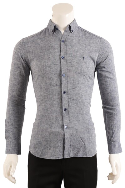 Slim Fit Erkek Gömlek - Thumbnail