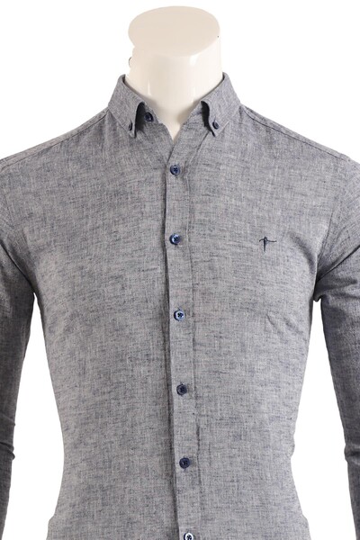 Slim Fit Erkek Gömlek - Thumbnail