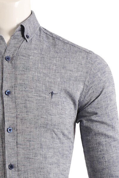 Slim Fit Erkek Gömlek - Thumbnail