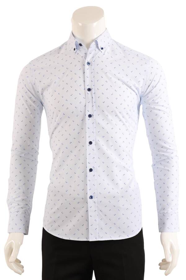 Slim Fit Erkek Gömlek - 1