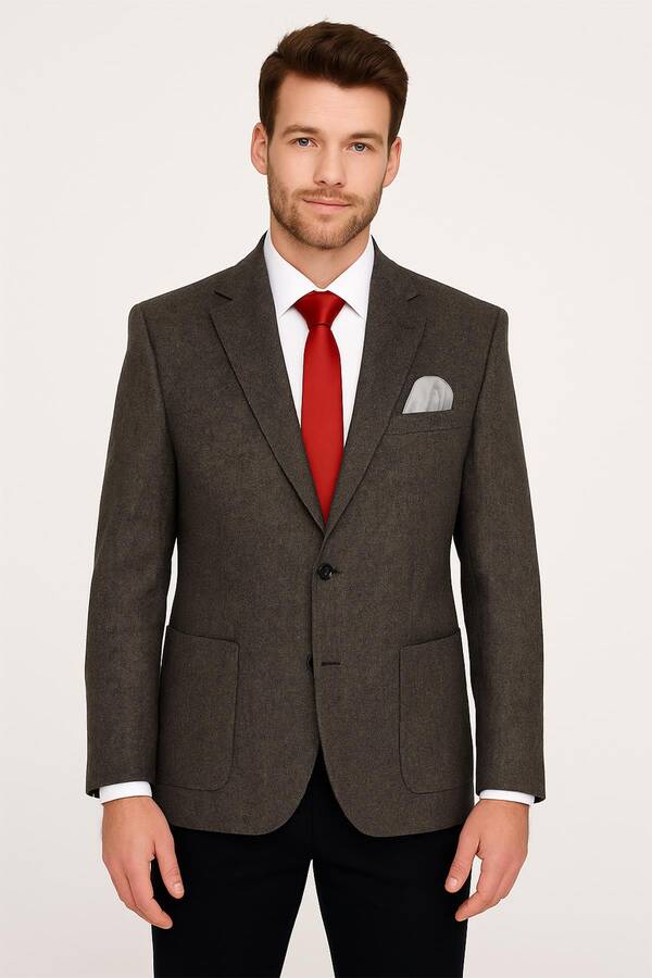 Slim Fit Erkek Tek Ceket