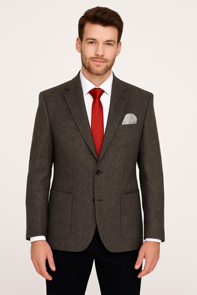 Piserro - Slim Fit Erkek Tek Ceket