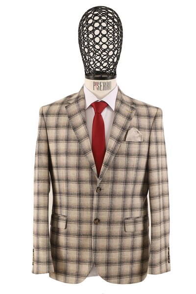 Slim Fit Erkek Tek Ceket - Thumbnail