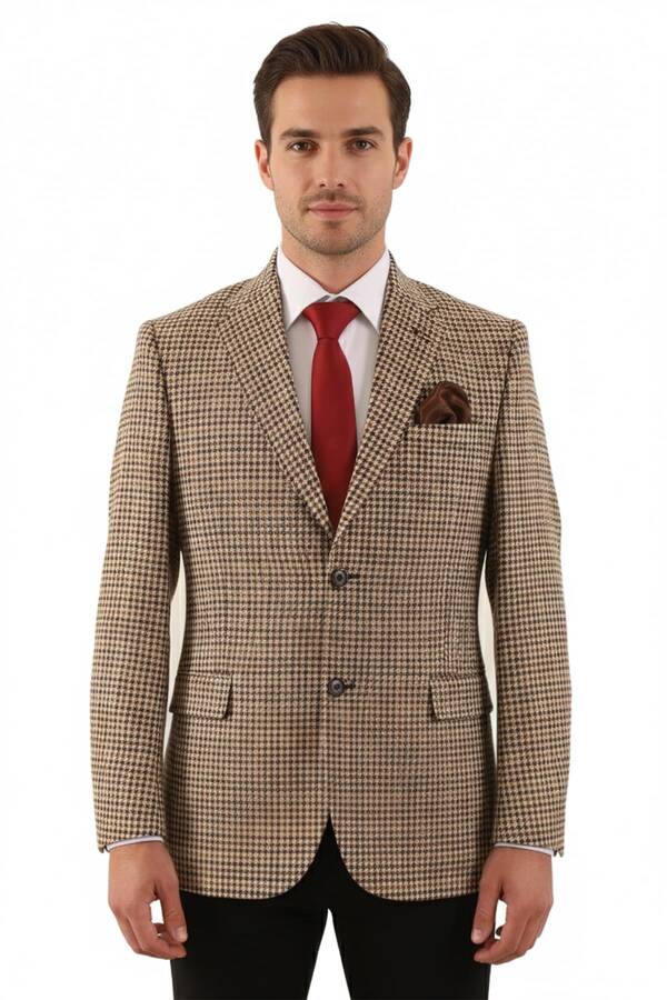 Slim Fit Erkek Tek Ceket Slim Fit Erkek Tek Ceket