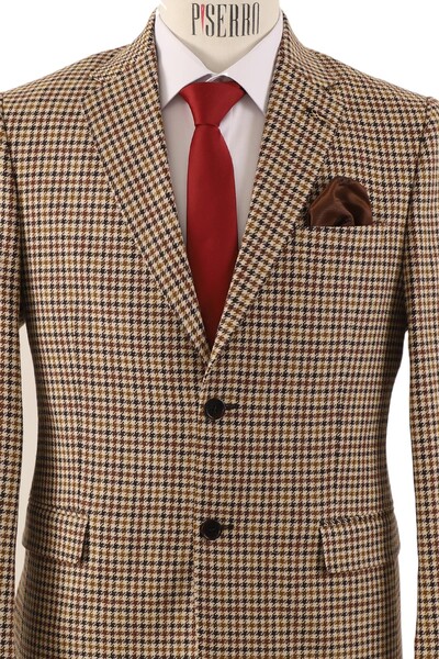 Slim Fit Erkek Tek Ceket - Thumbnail