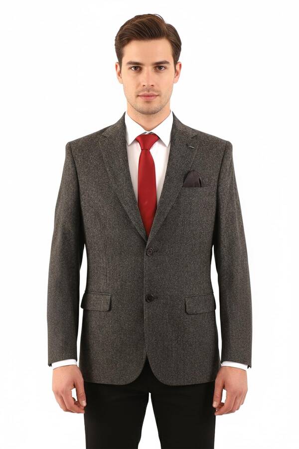 Slim Fit Erkek Tek Ceket Slim Fit Erkek Tek Ceket