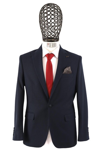 Slim Fit Erkek Tek Ceket - Thumbnail