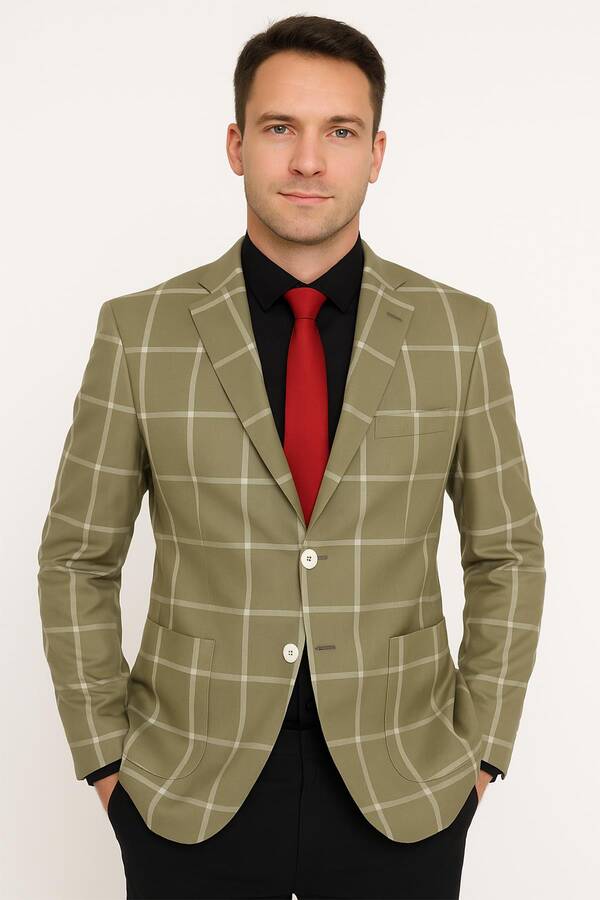 Slim Fit Erkek Tek Ceket