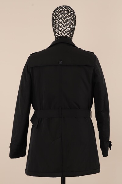 Erkek Slim Fit Trençkot - Thumbnail