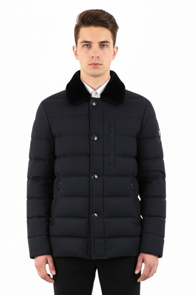 Erkek Slim Fit Spor Mont - Thumbnail