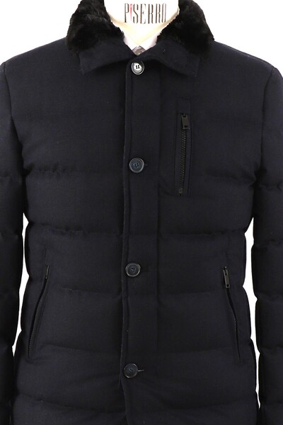 Erkek Slim Fit Spor Mont - Thumbnail