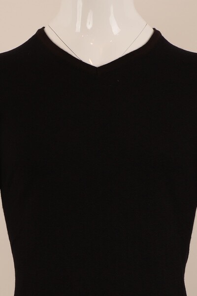 Slim Fit Yünlü Desenli Spor Triko - Thumbnail