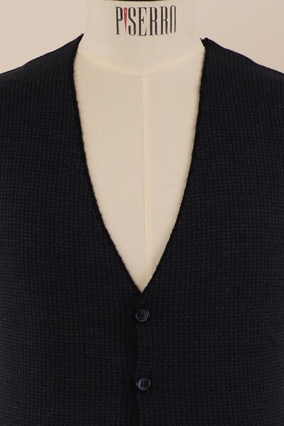 Slim Fit Yünlü Desenli Spor Triko - Thumbnail