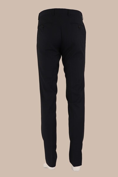 Slim Fit Yünlü Kumaş Pantolon - Thumbnail