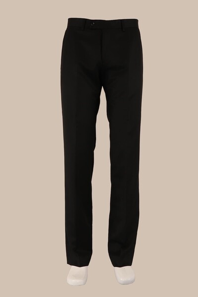 Regular Fit Yünlü Kumaş Pantolon - Thumbnail