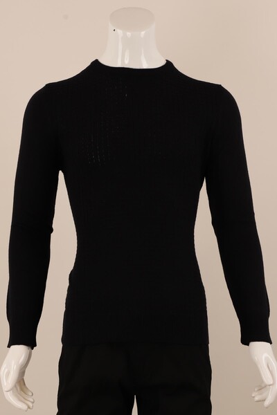 Slim Fit Yünlü Örgü Triko - Thumbnail