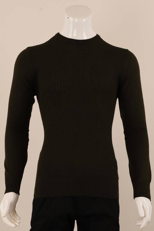 Slim Fit Yünlü Örgü Triko