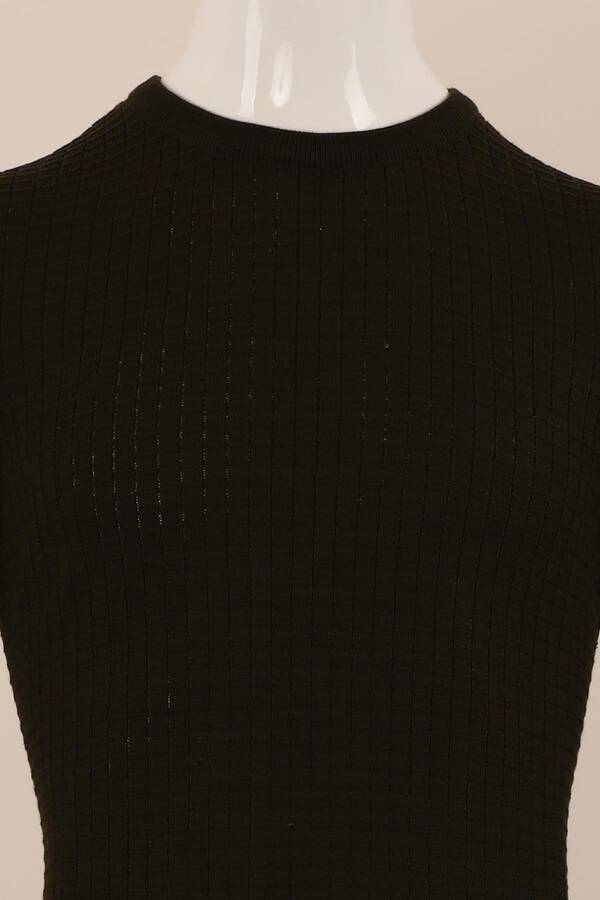 Slim Fit Yünlü Örgü Triko