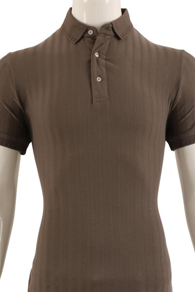 T-Shirt Slim Fit Erkek - Thumbnail