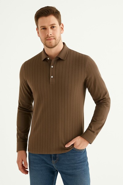 T-Shirt Slim Fit Erkek - Thumbnail