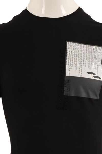 T-Shirt Slim Fit Erkek - Thumbnail