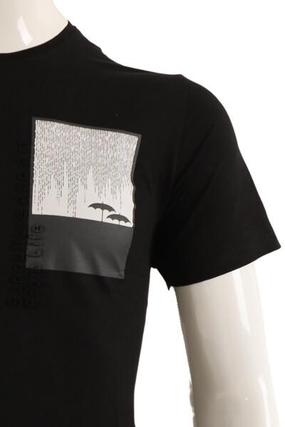 T-Shirt Slim Fit Erkek - Thumbnail