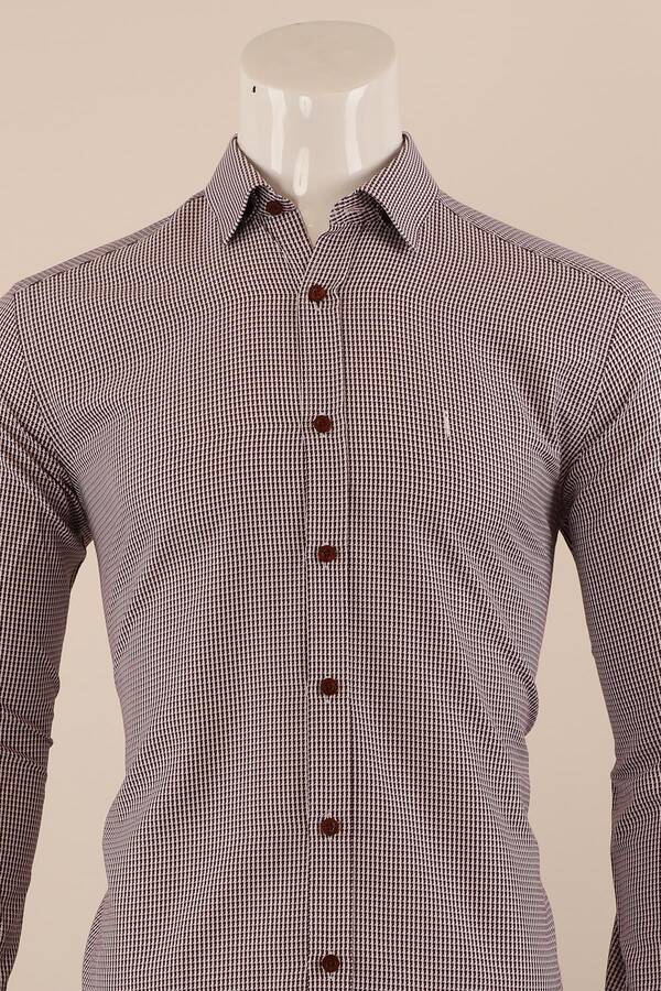 Uzun Kol Regular Fit Desenli Gömlek