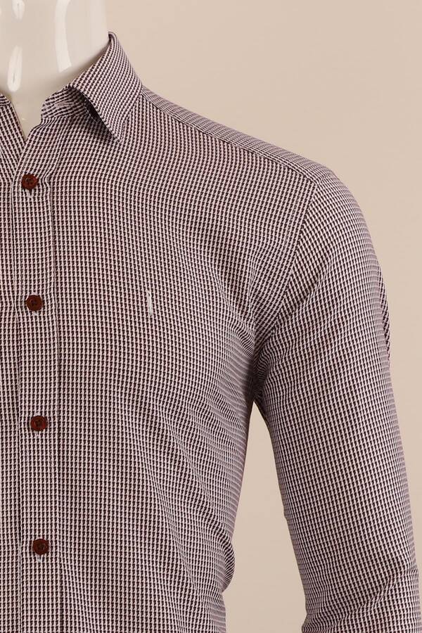 Uzun Kol Regular Fit Desenli Gömlek - 8
