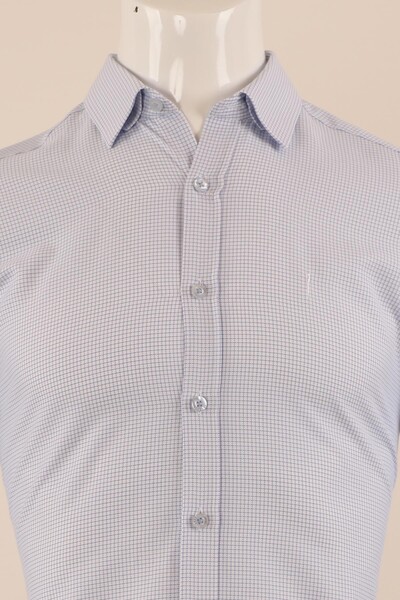 Uzun Kol Regular Fit Kareli Gömlek - Thumbnail