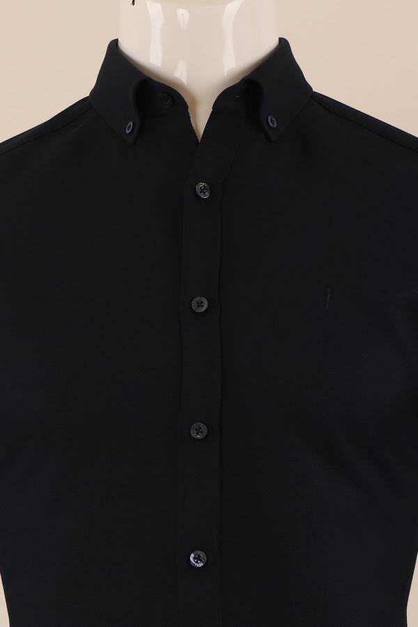 Uzun Kol Slim Fit Desenli Gömlek