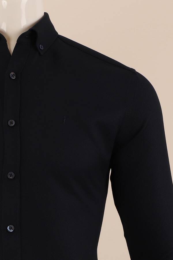 Uzun Kol Slim Fit Desenli Gömlek