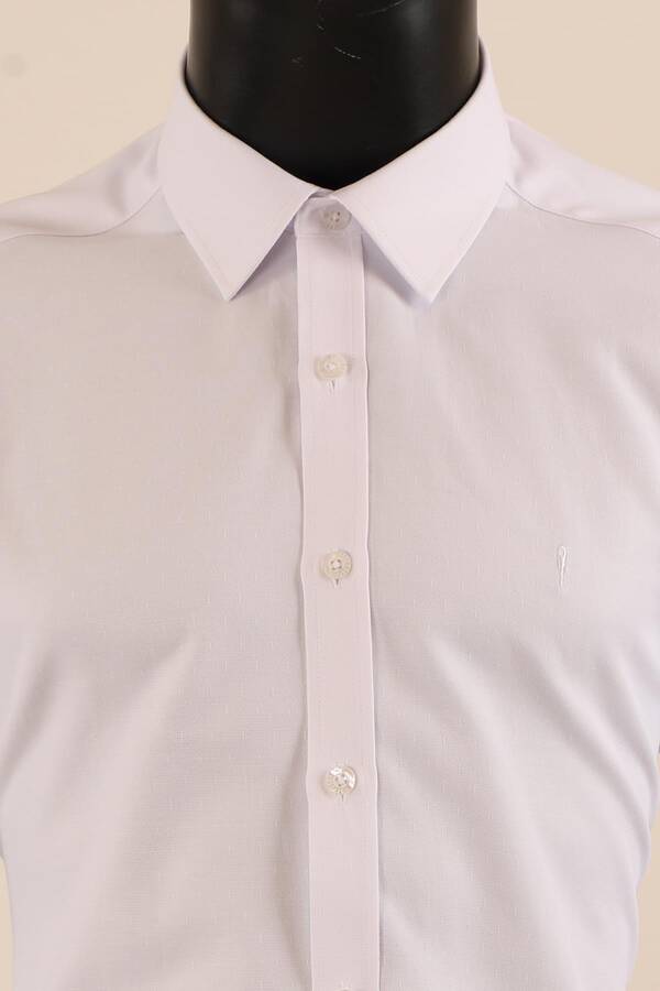 Uzun Kol Slim Fit Desenli Gömlek