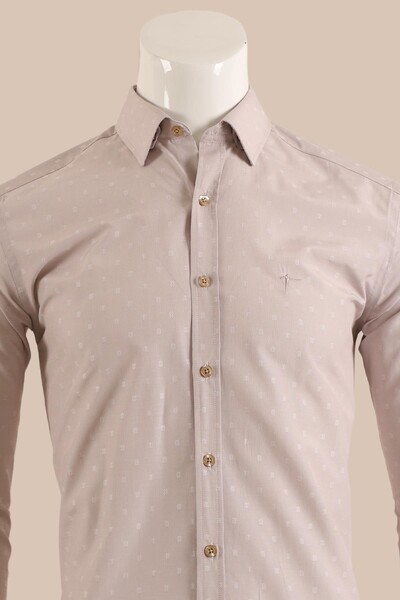 Uzun Kol Slim Fit Gömlek - Thumbnail