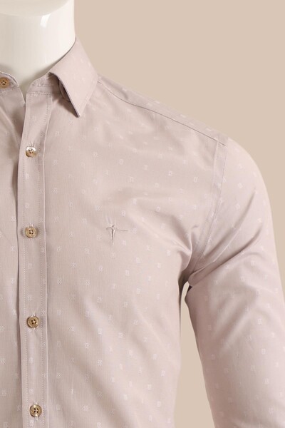 Uzun Kol Slim Fit Gömlek - Thumbnail