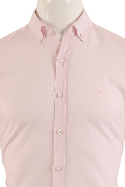 Uzun Kol Slim Fit Gömlek - Thumbnail