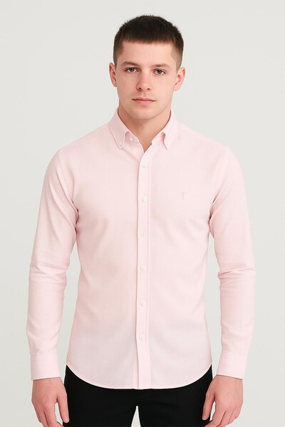 Piserro - Uzun Kol Slim Fit Gömlek