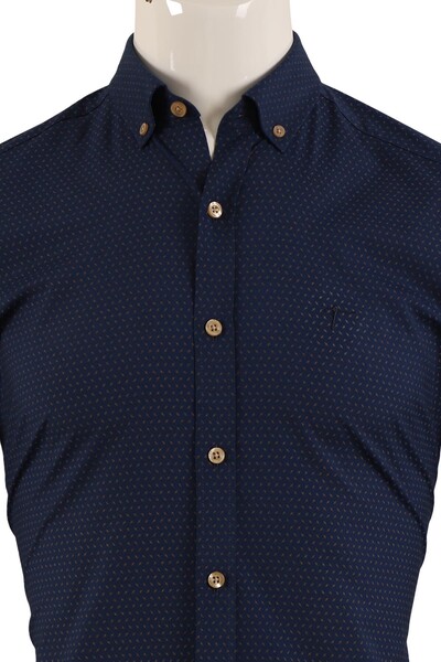 Uzun Kol Slim Fit Gömlek - Thumbnail