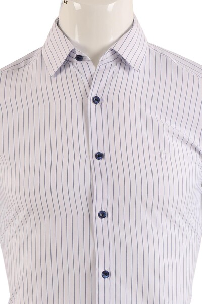 Uzun Kol Slim Fit Gömlek - Thumbnail