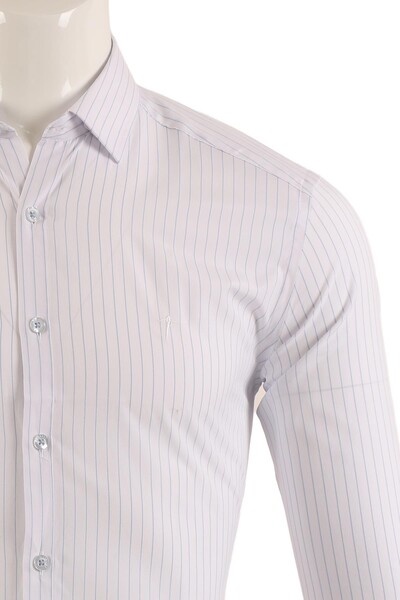 Uzun Kol Slim Fit Gömlek - Thumbnail