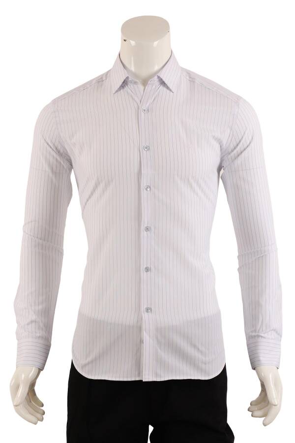 Uzun Kol Slim Fit Gömlek - 6