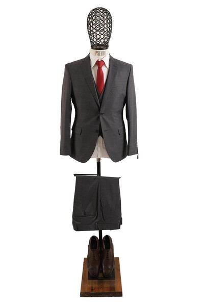 Piserro - Yelekli Slim Fit Takım Elbise