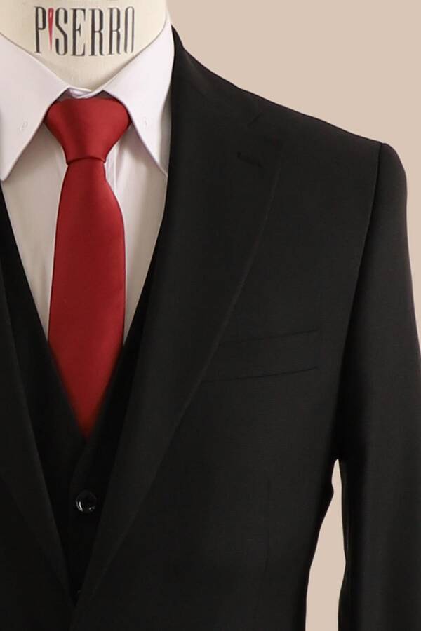 Yelekli Takım Elbise Slim Fit