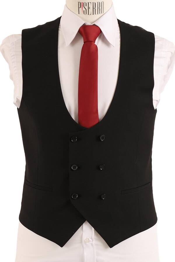 Yelekli Takım Elbise Slim Fit Yelekli Takım Elbise Slim Fit