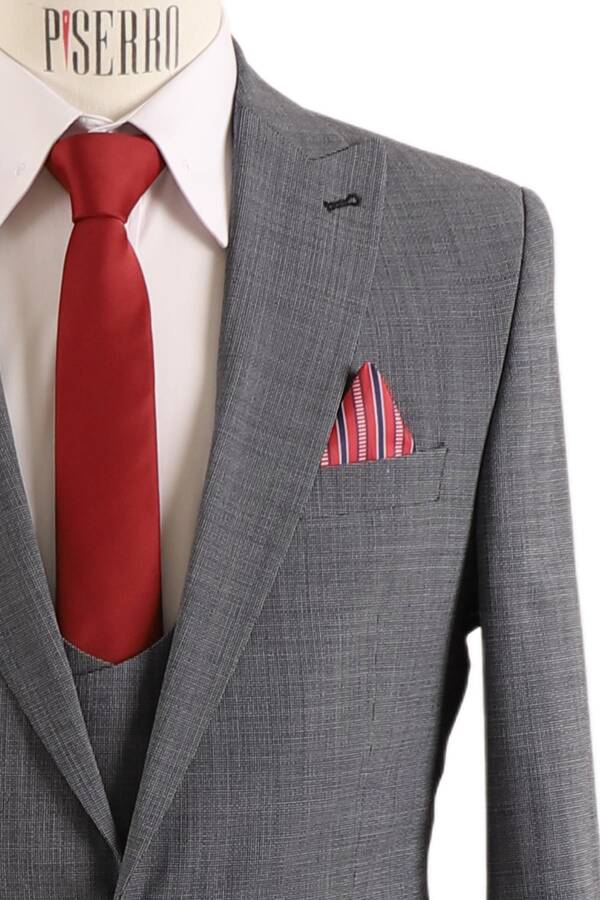 Yelekli Takım Elbise Slim Fit Yelekli Takım Elbise Slim Fit